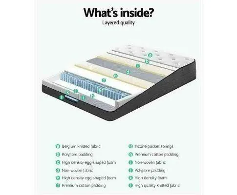 7 Zone 34cm Medium Top Mattress