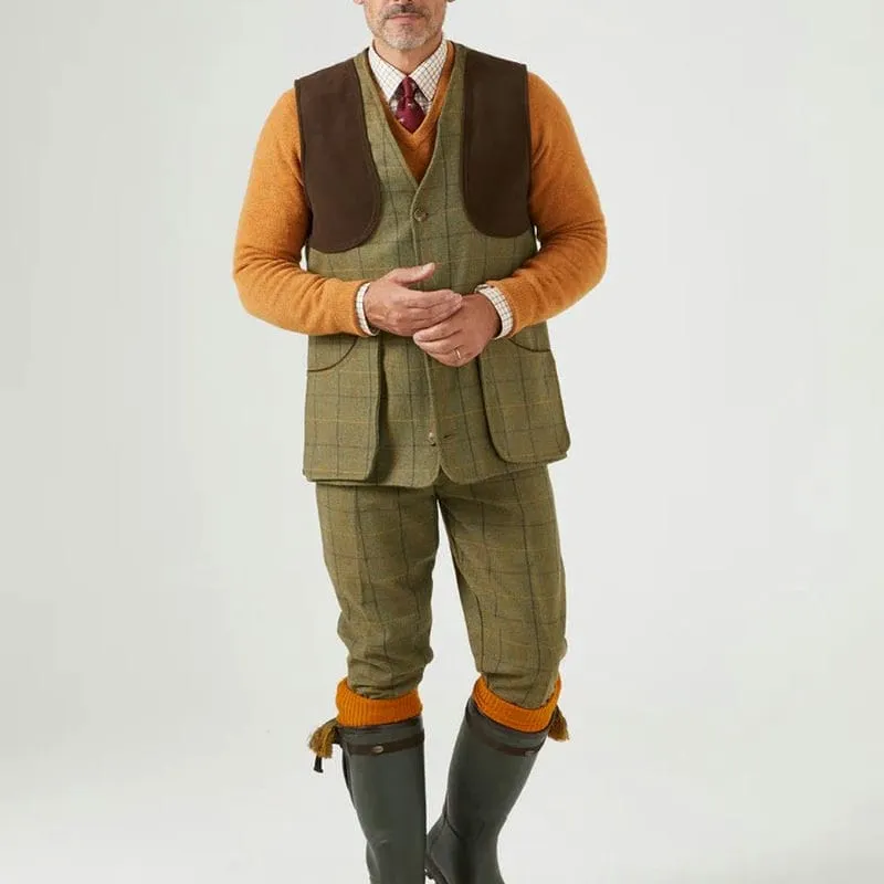 Alan Paine Rutland Shooting Waistcoat - Dark Moss