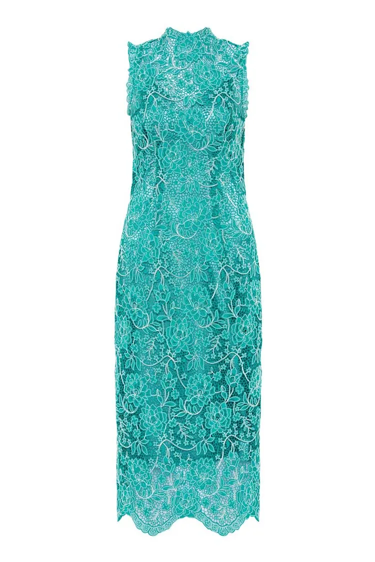 Alessia Shift Dress in Turquoise