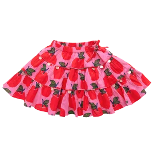 Allie Skirt, Pink Apples