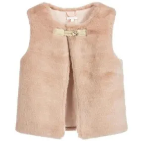 Apricot Faux Fur Gilet