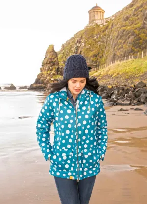 Aria Waterproof Coat - Ocean Deep Hex