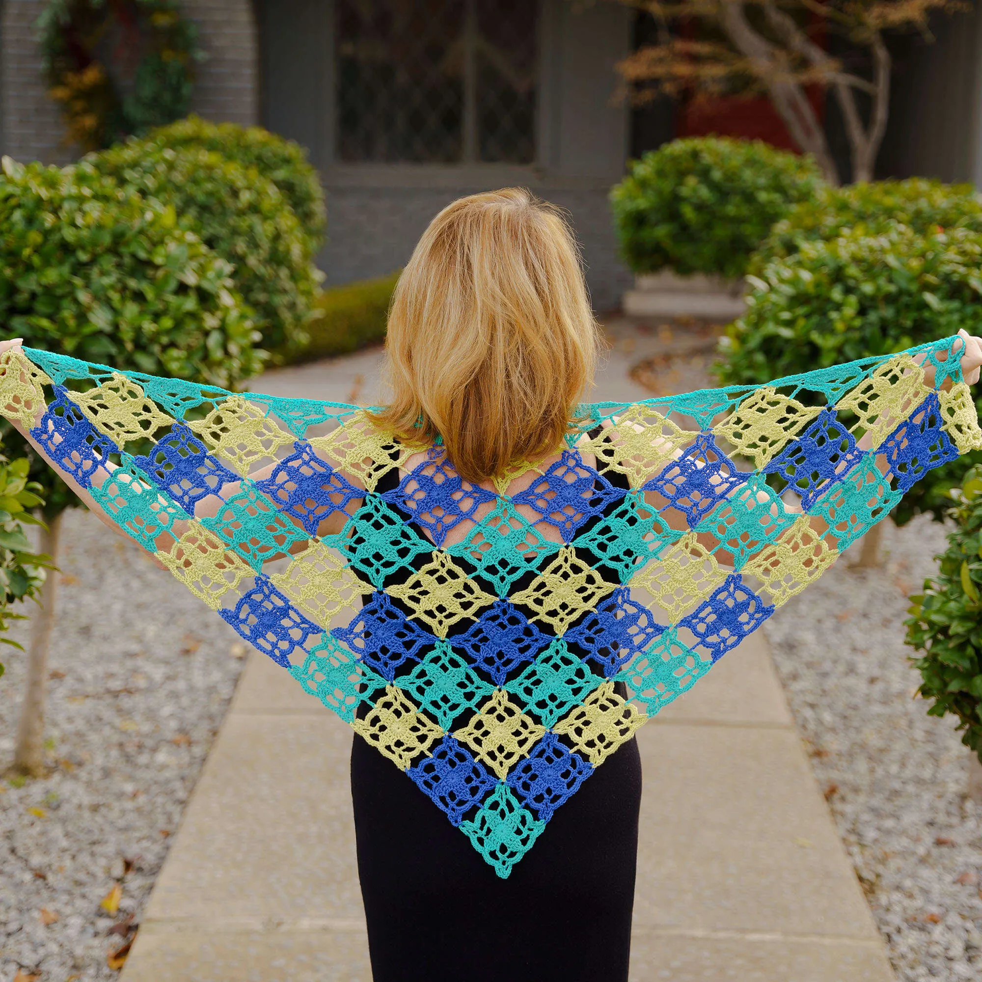 Aunt Crochet Lydia's Art Deco Shawl