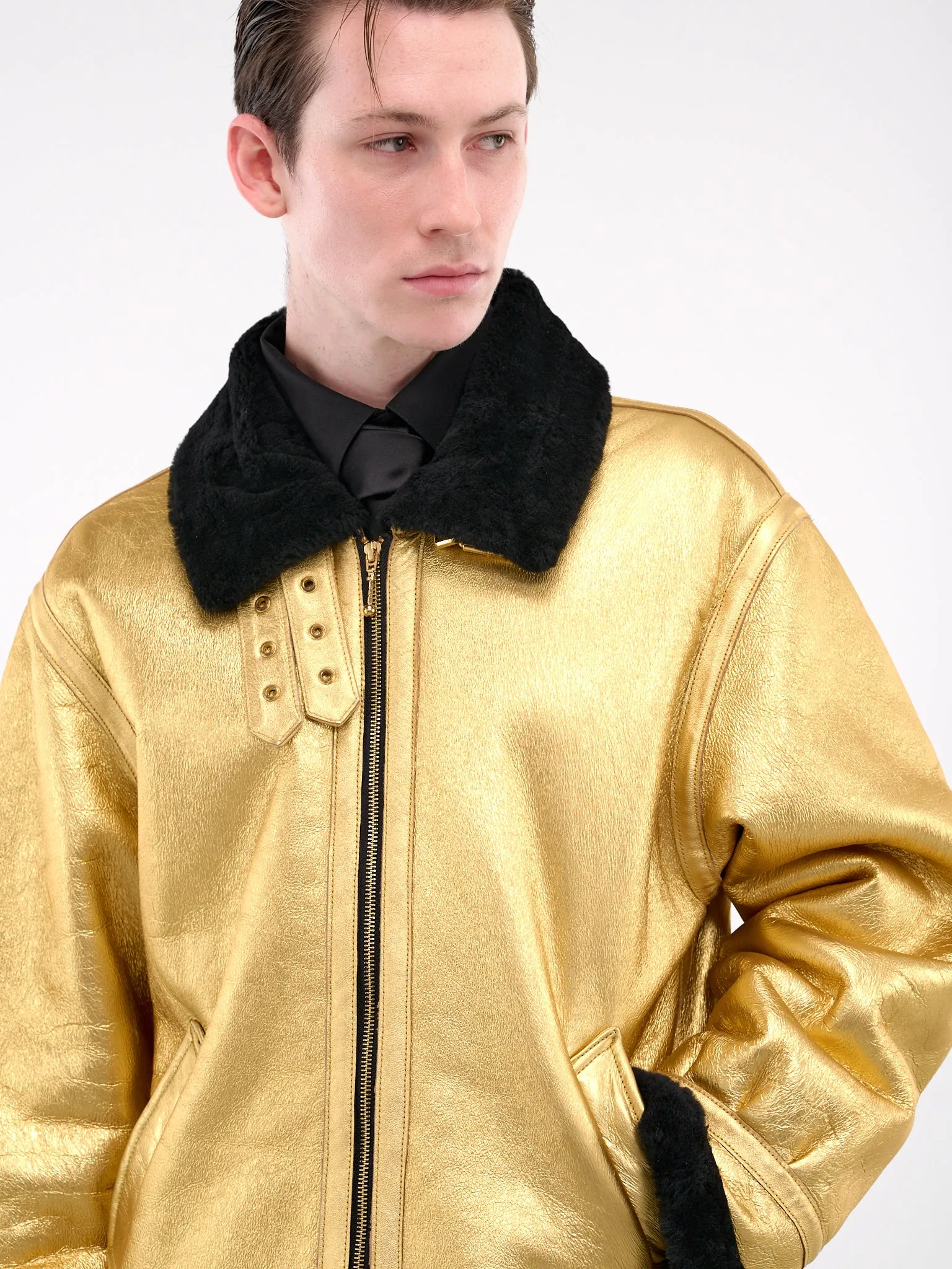 Aviator Jacket (JA39L-LE44-GOLD)