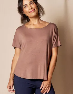 Bamboo Dolman Tee - Mocha