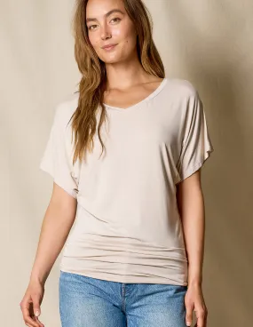 Bamboo Dolman Tunic - Sandshell