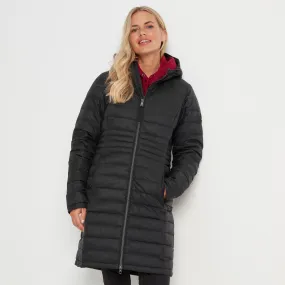 Bardsea Womens Long Down Jacket - Black