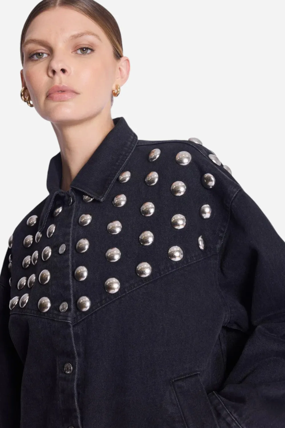 Bernice Vivi Studded Jacket Black