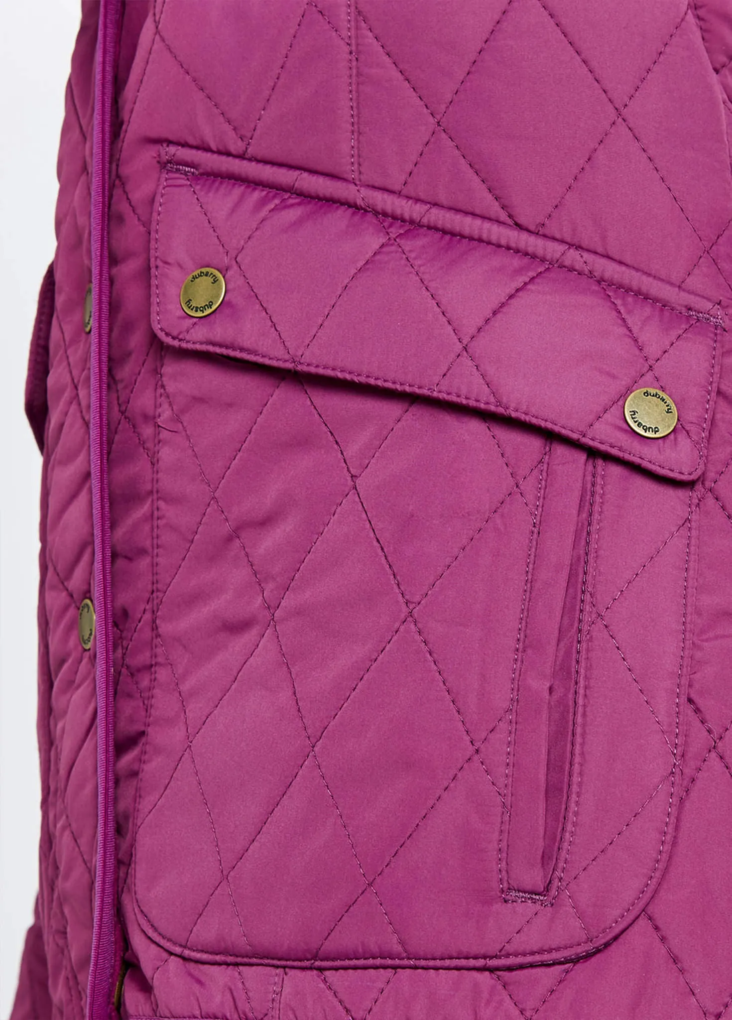 Bettystown Quilted Coat - Berry