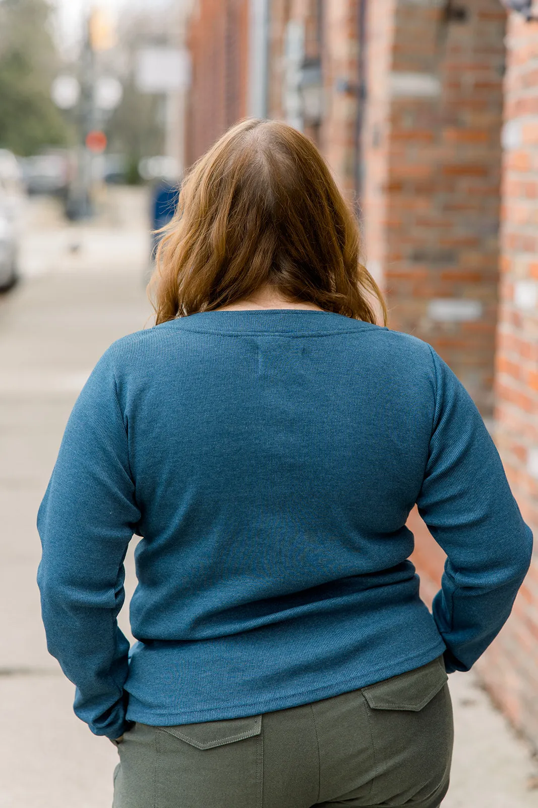 Big Button Pull-Over Top