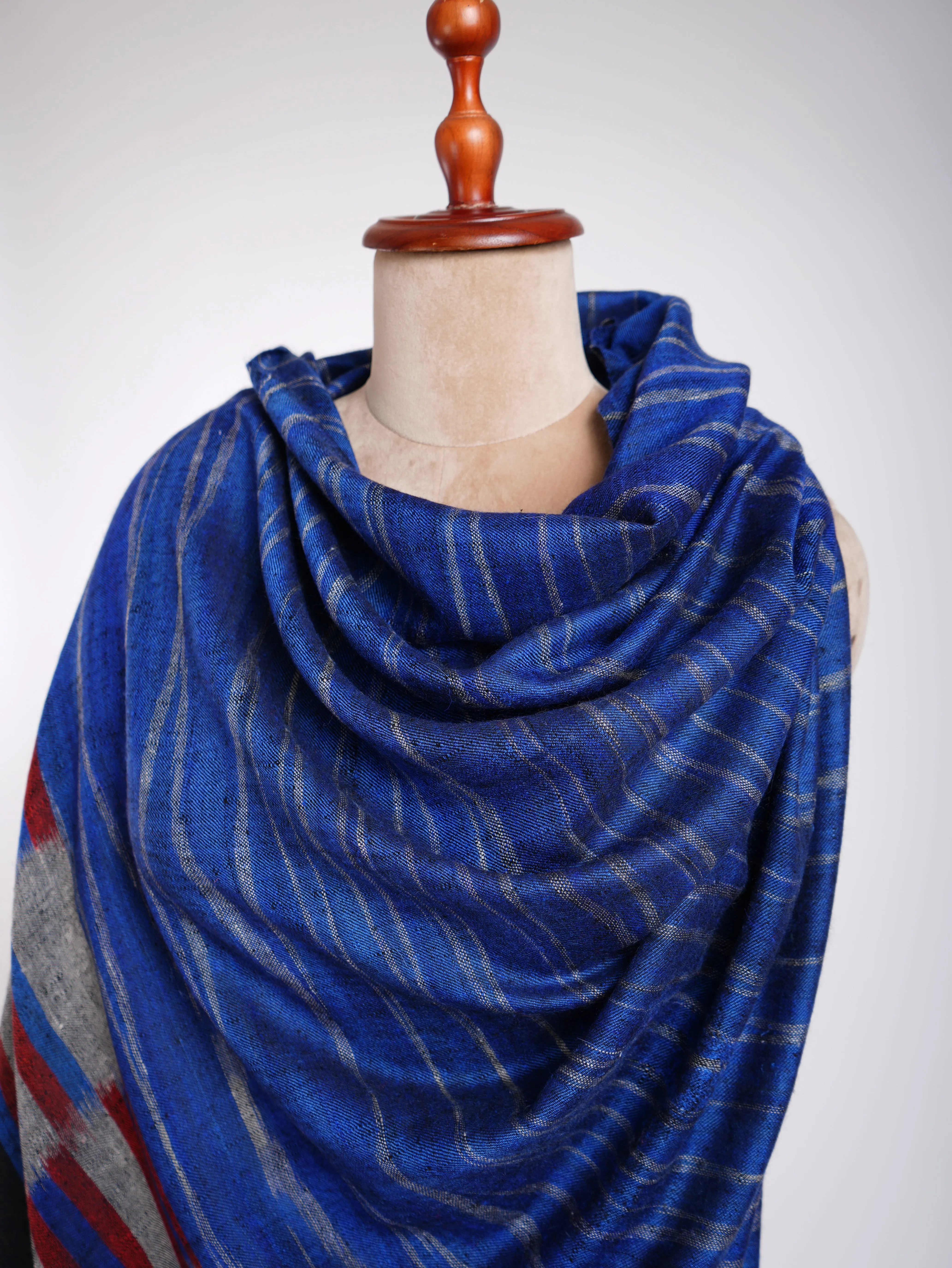 Blue Contemporary Pashmina Shawl