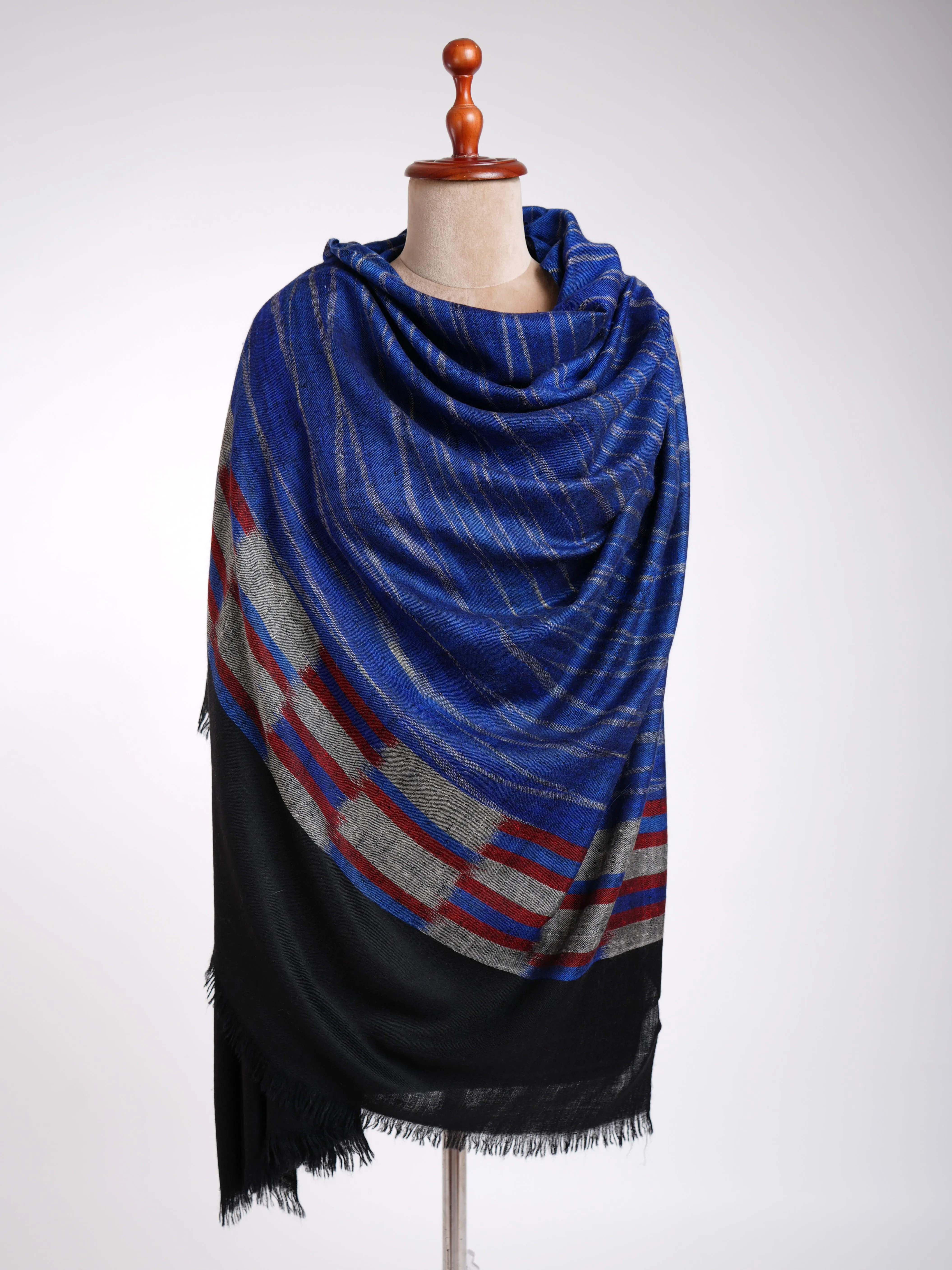 Blue Contemporary Pashmina Shawl