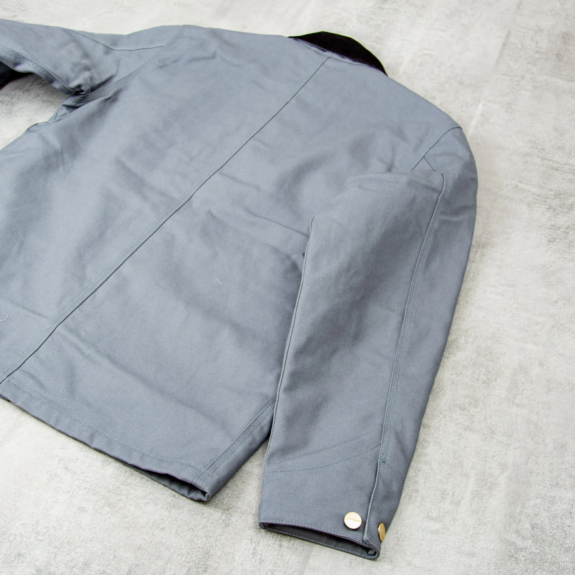 Carhartt WIP Michigan Lined Chore Coat - Dove Grey / Black Rigid