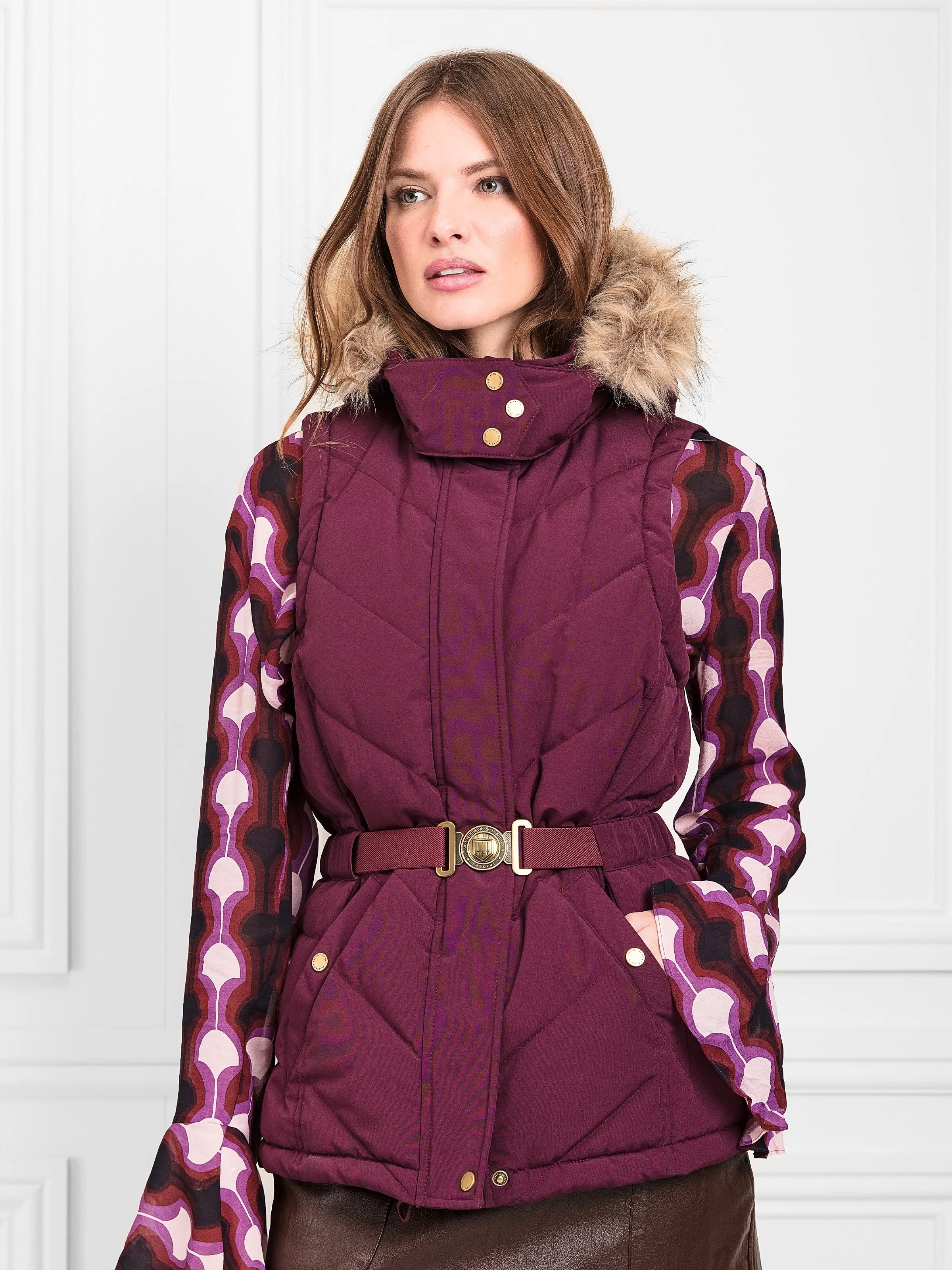 Charlotte Gilet - Plum