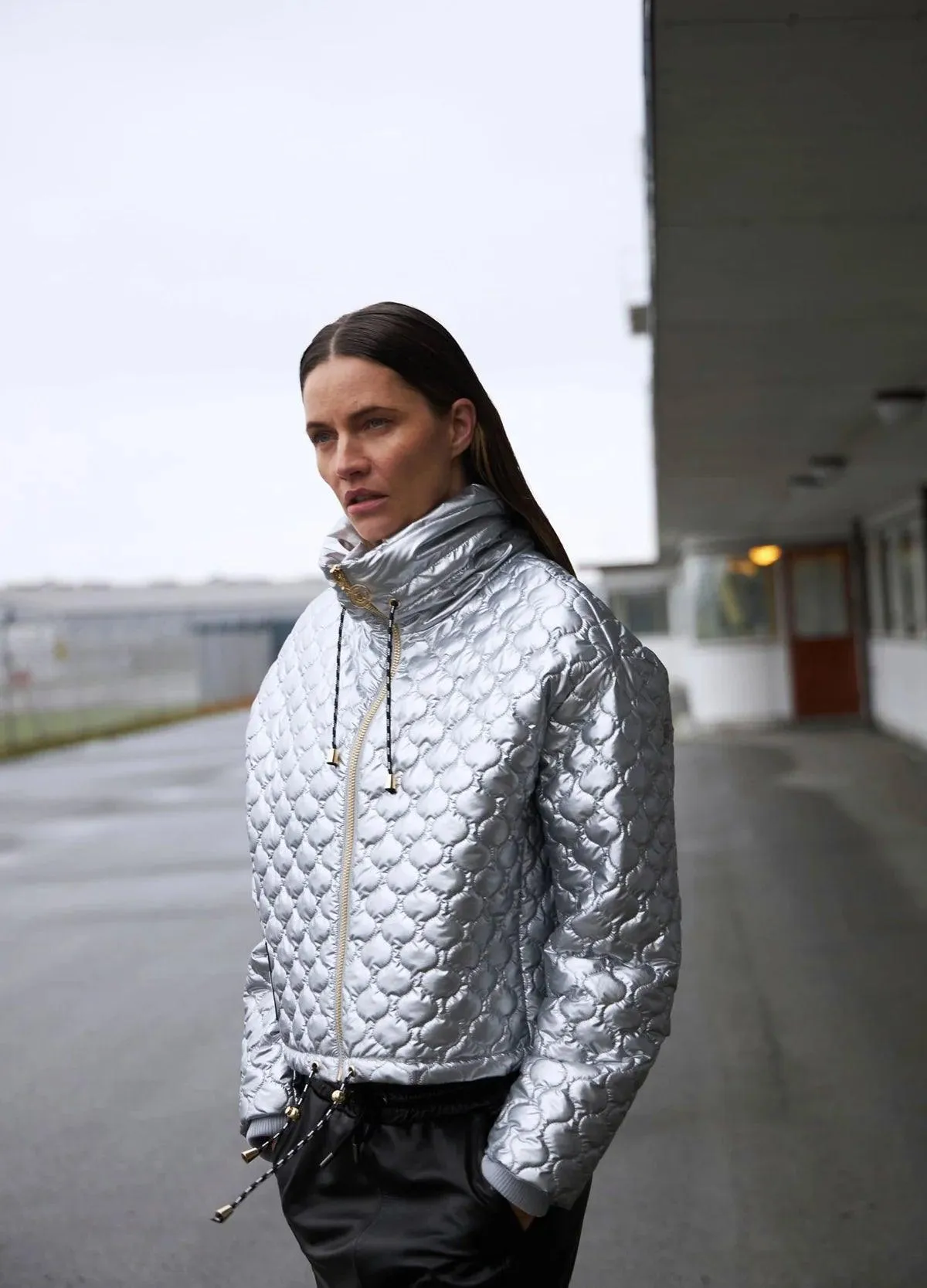 COSTER Quilted Jacket in Silver