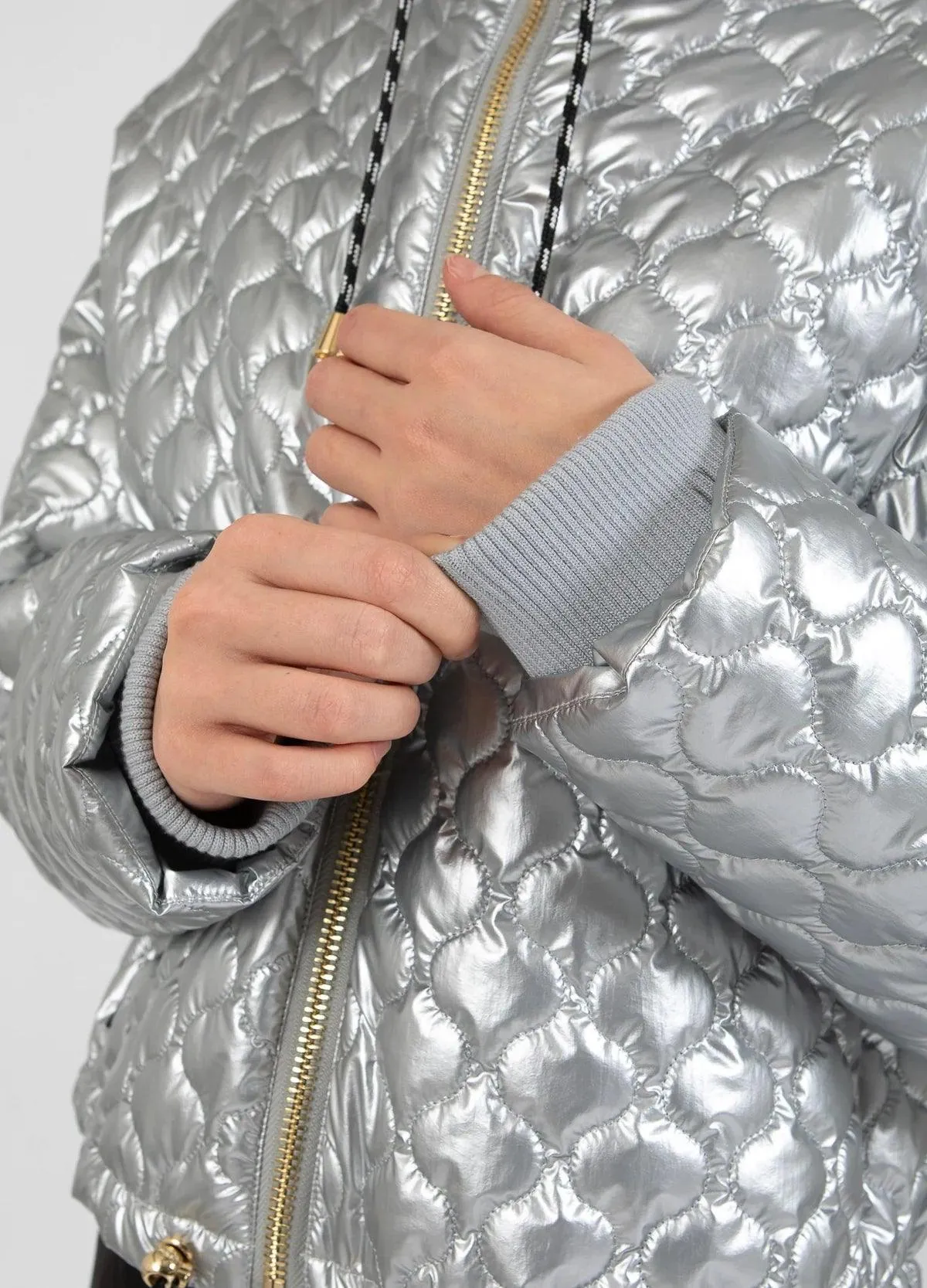 COSTER Quilted Jacket in Silver