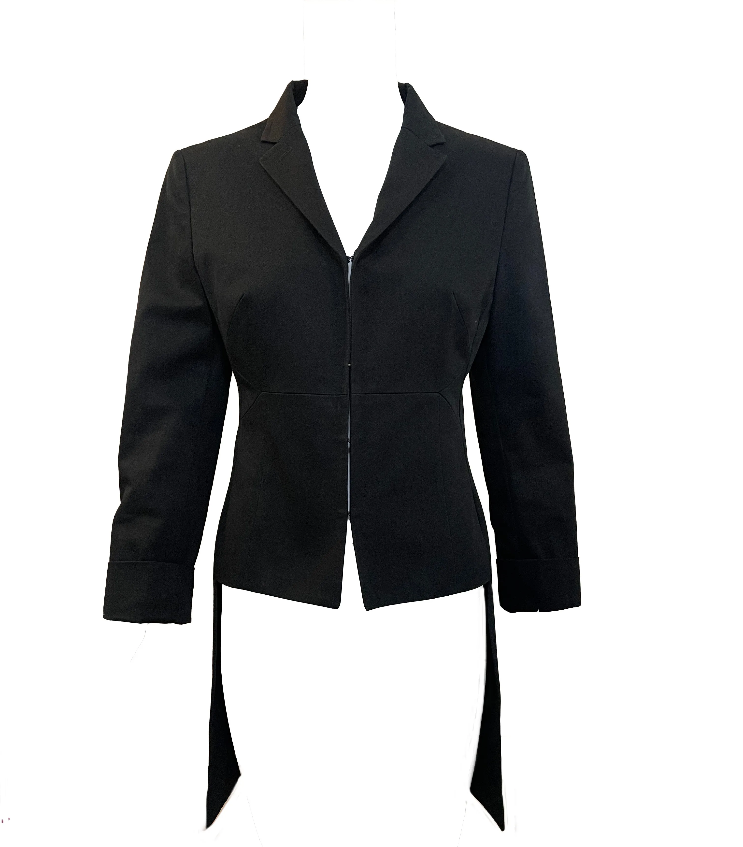 Costume National Early 2000s Black Modern  "Tailcoat"