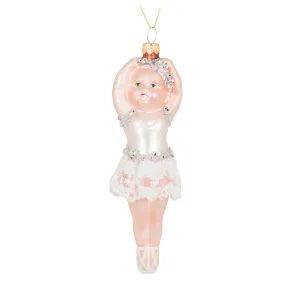 Dancing Girl Glass Ornament