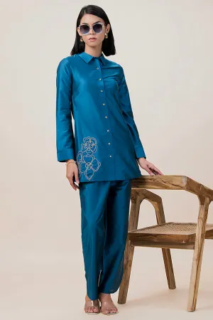 Designer Shirt Style Kurta Set