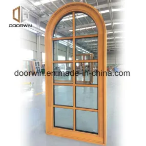 DOORWIN 2021Grille Round-Top Casement Window, Solid Pine Wood - China Wooden Window, Wood Window