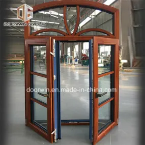 DOORWIN 2021Truth Hardware French Casement Window with Oak Wood - China Window, Wood Aluminum Window