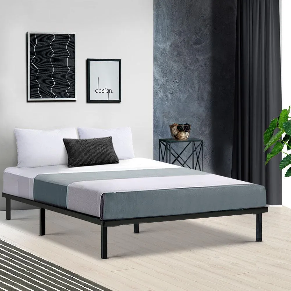 Double Package | Ted Bed Black & Normay Series Pillow Top Mattress (Medium Firm)