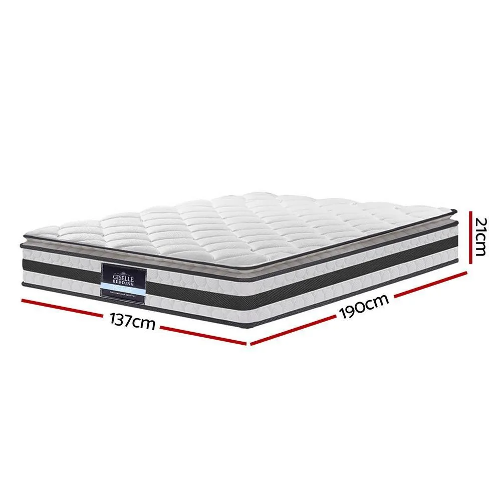 Double Package | Ted Bed Black & Normay Series Pillow Top Mattress (Medium Firm)