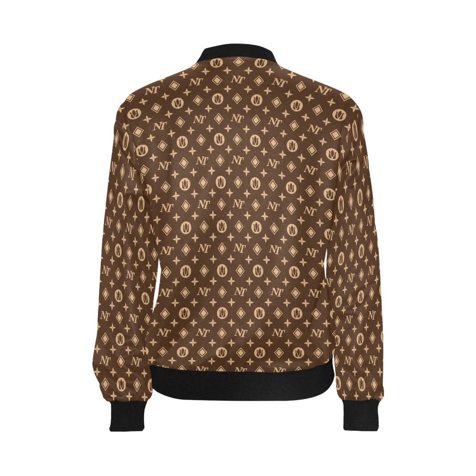 Fancy NT Brown Bomber Jacket for Women