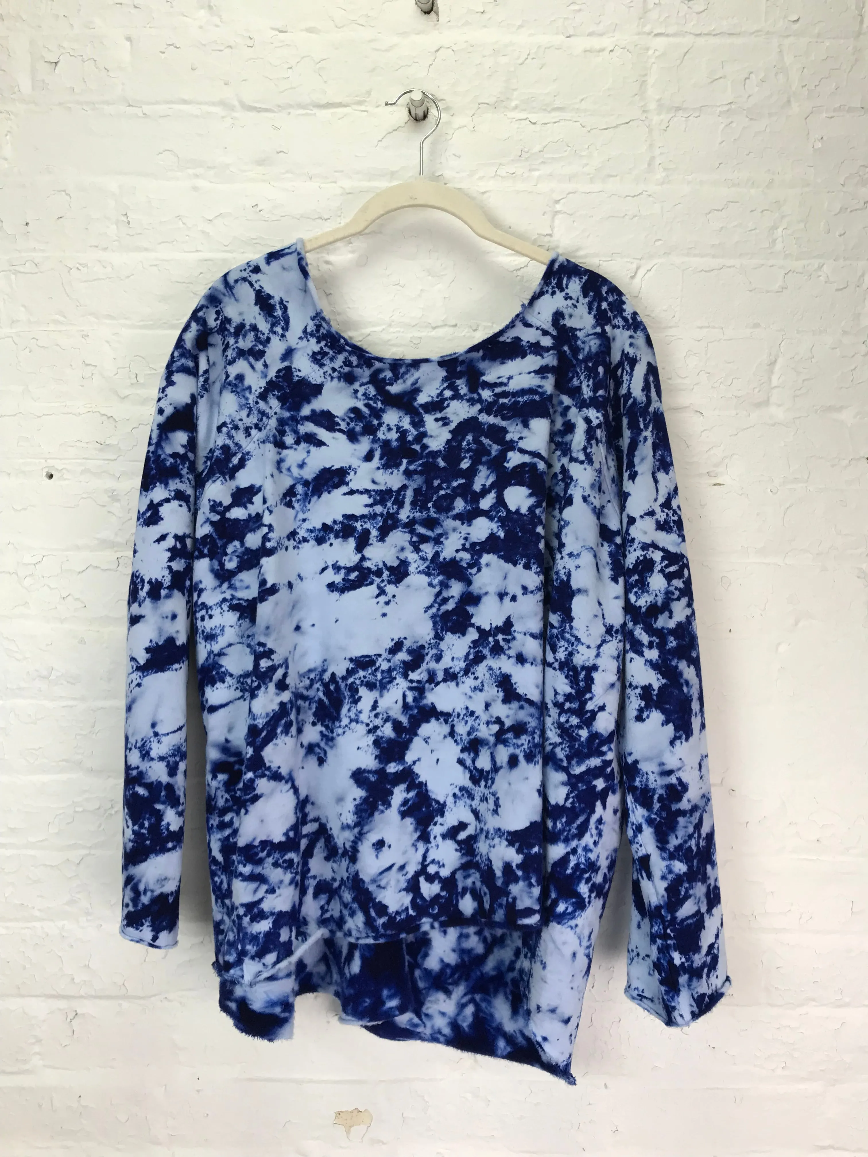 Fleece Raglan Sweatshirt in Bewitching Blue Sparkle