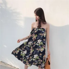 Free size Chiffon skirt long summer super fire flower wrap female skirt