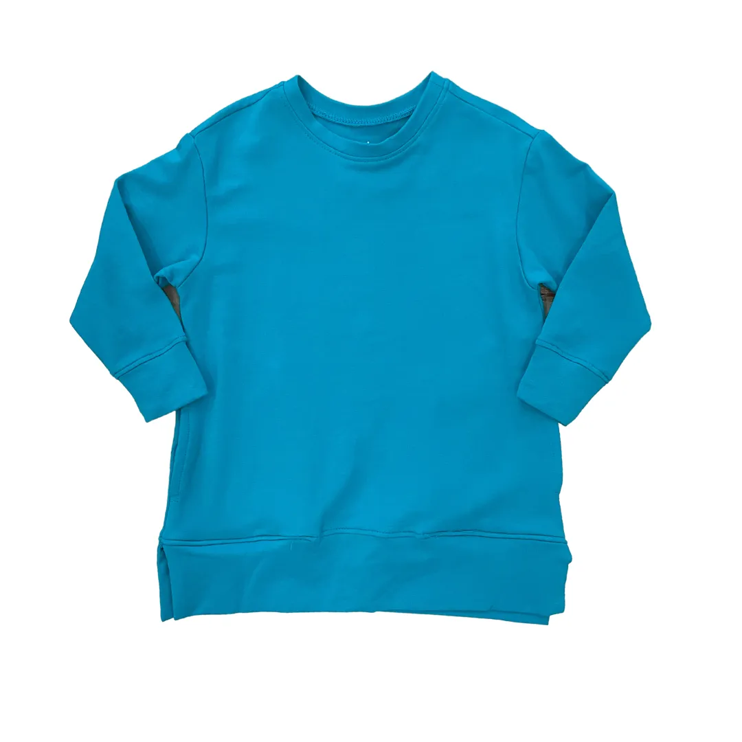 French Terry Teal Tunic