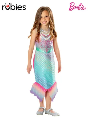 Girls Costume - Barbie Colour Change Mermaid Costume