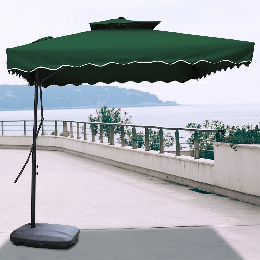 Green Square Parasol with Vent