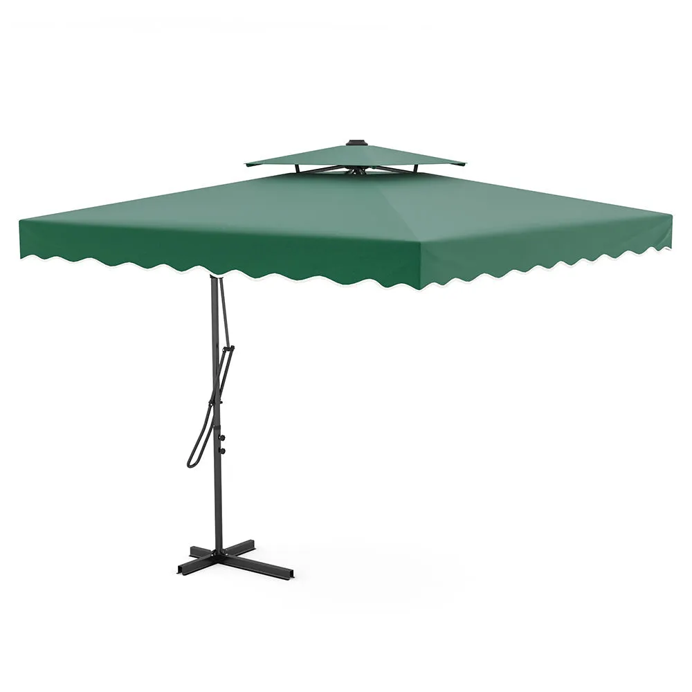 Green Square Parasol with Vent