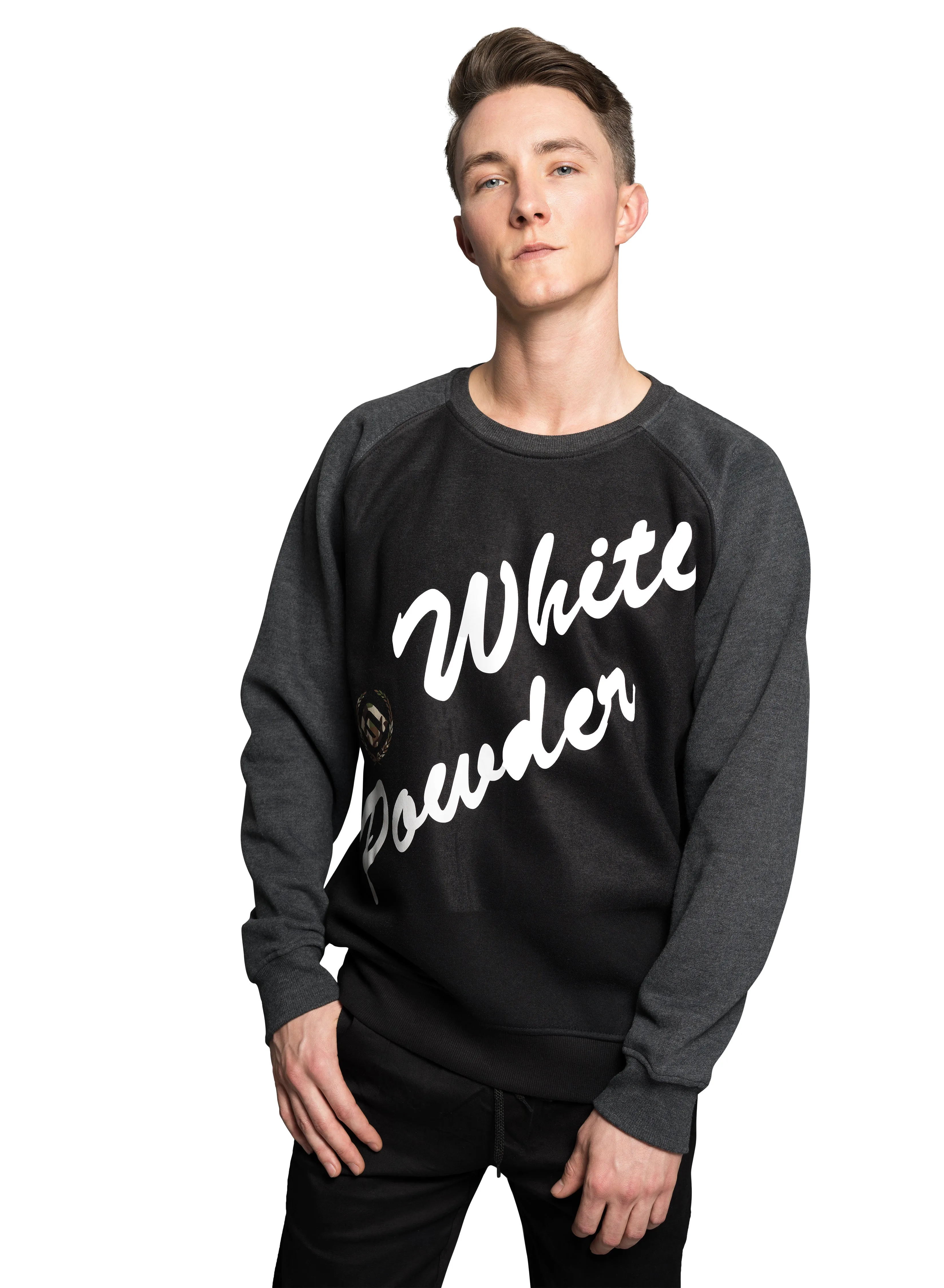 Gully Klassics "White Powder" Two Tone Crewneck Sweater