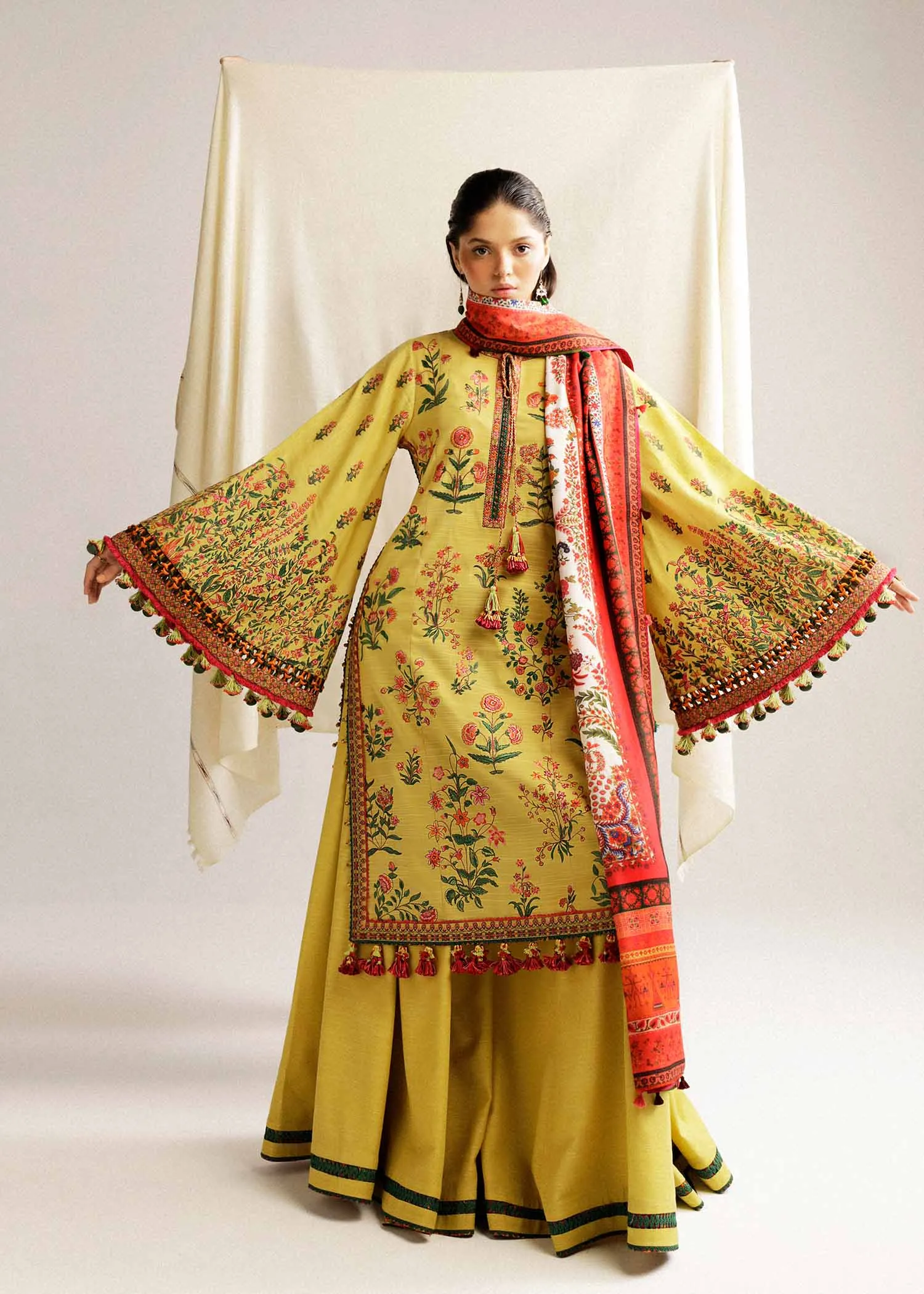 Hussain Rehar Winter Collection with Shawl – Ember