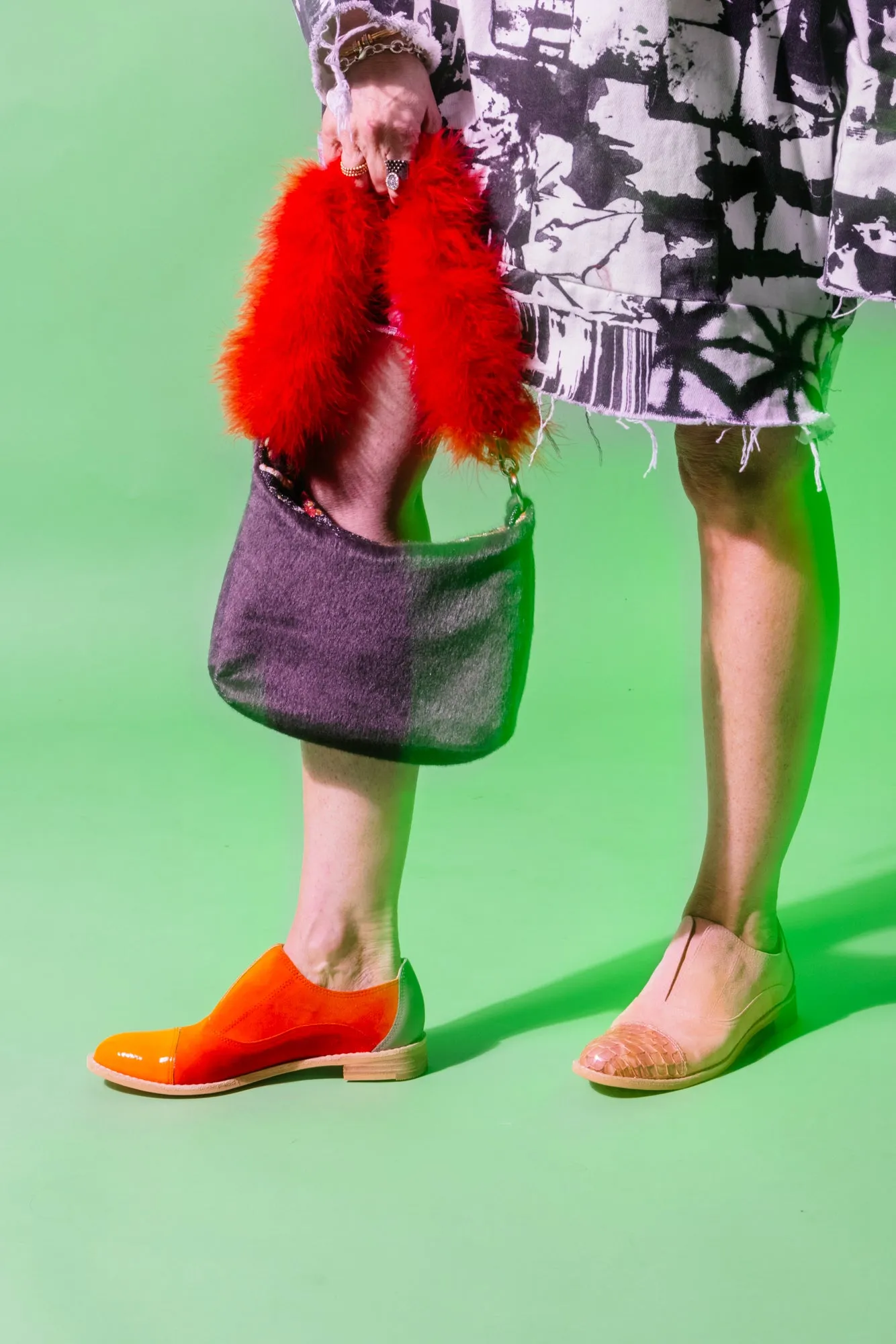 IMPERIAL TOPAZ Orange Suede Oxfords