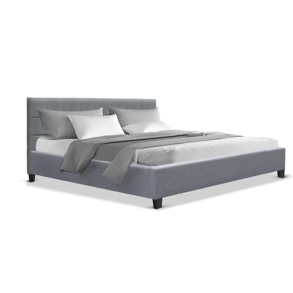 King Package | Agnes Bed Grey & Normay Pillow Top Mattress (Medium Firm)