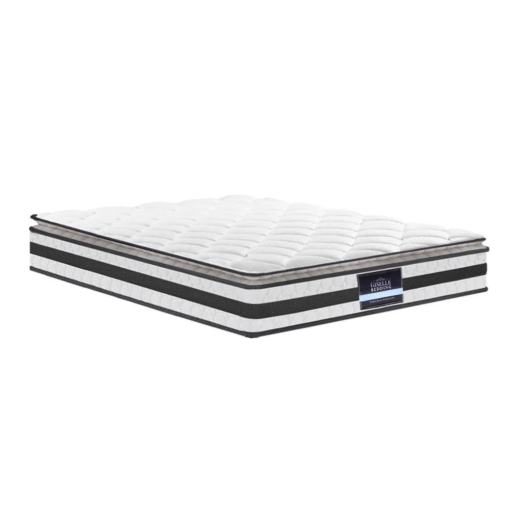 King Package | Agnes Bed Grey & Normay Pillow Top Mattress (Medium Firm)