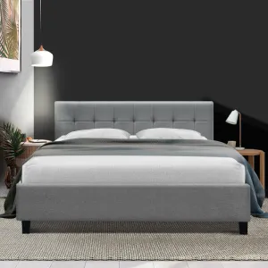 King Package | Agnes Bed Grey & Normay Pillow Top Mattress (Medium Firm)