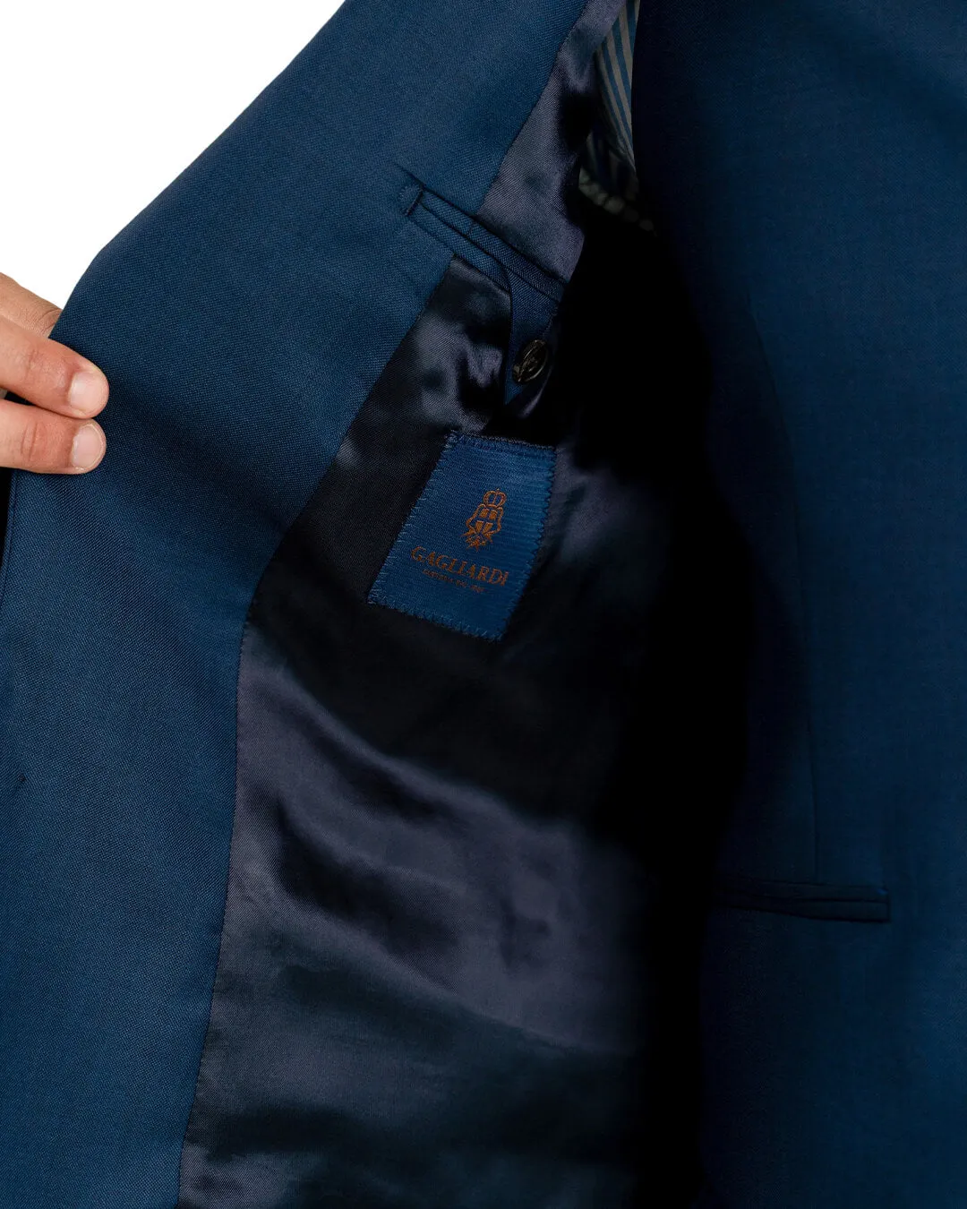 Lanificio F.lli Cerruti Blue Sharkskin Jacket