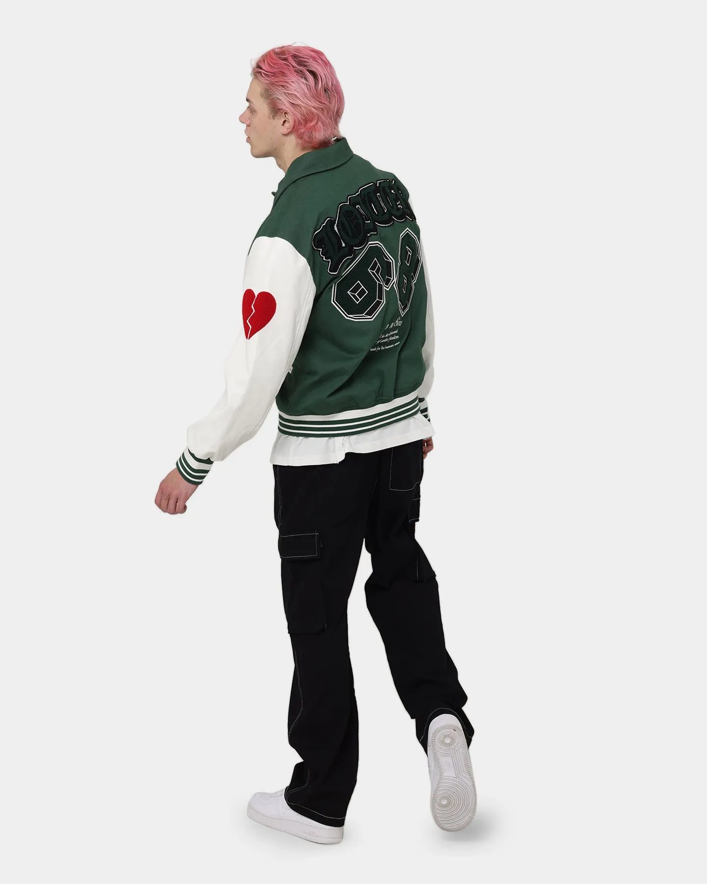 Loiter Human Varsity Jacket Green