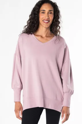 Lynn Side-Snap Bamboo Tunic - Soft Lavender