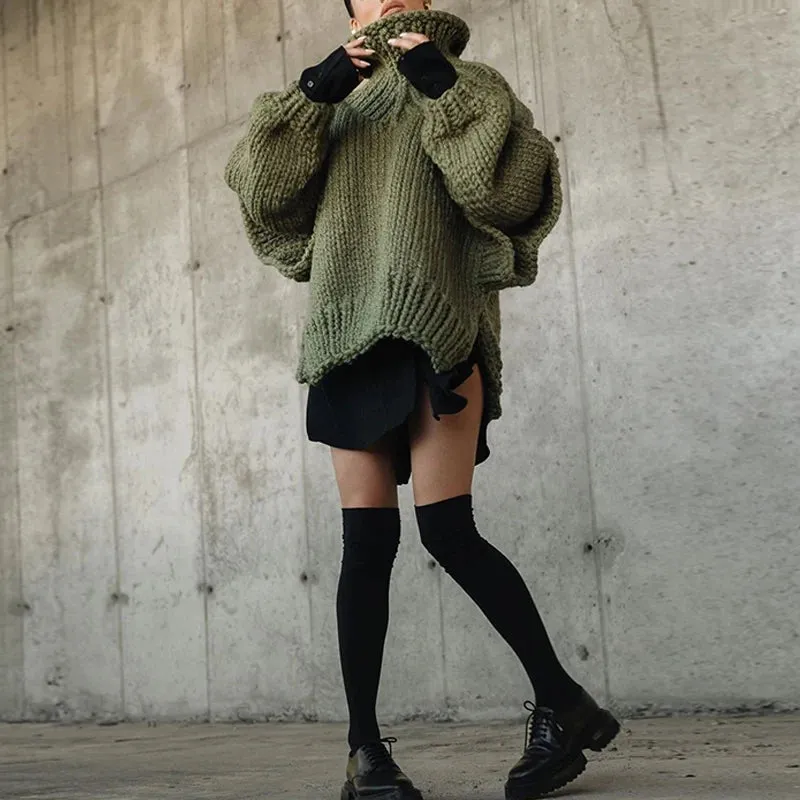 Margaux Sweater - Olive, Grey