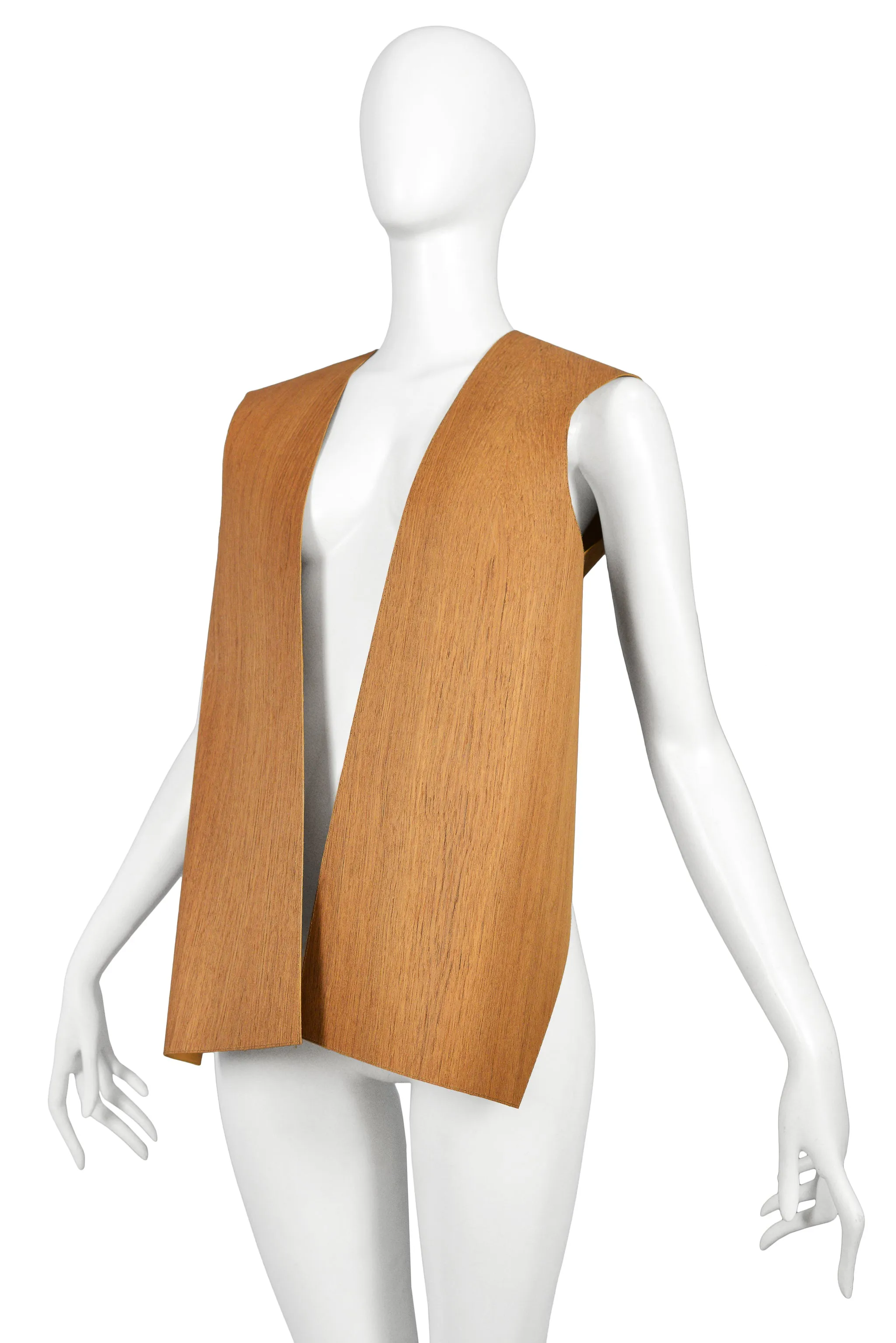 MARGIELA ARTISANAL WOOD VENEER VEST 2011