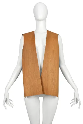 MARGIELA ARTISANAL WOOD VENEER VEST 2011