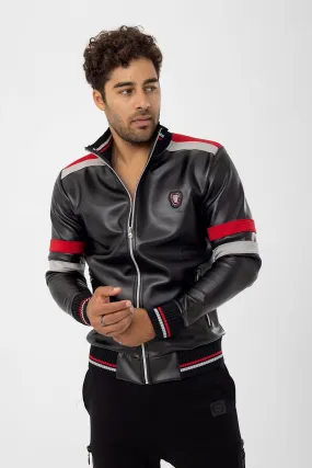 Men's Light Jacket David and Gerenzo Red Black Design | Fitted Cut | Men's | 20679