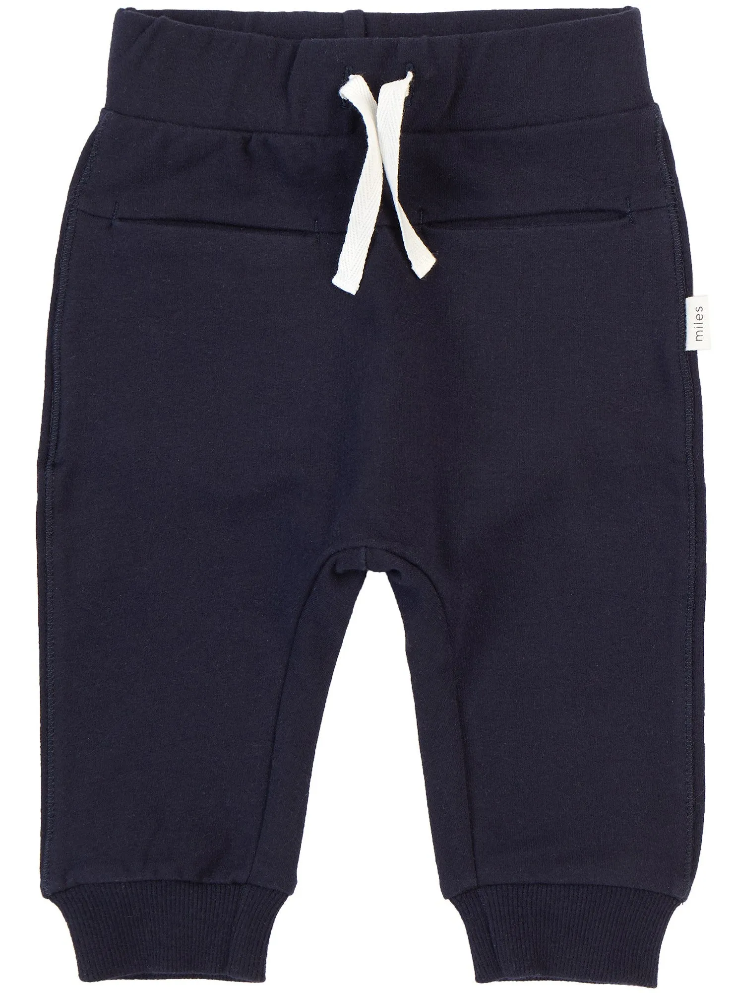 Miles Baby Navy Unisex Jogger Pants-Infant