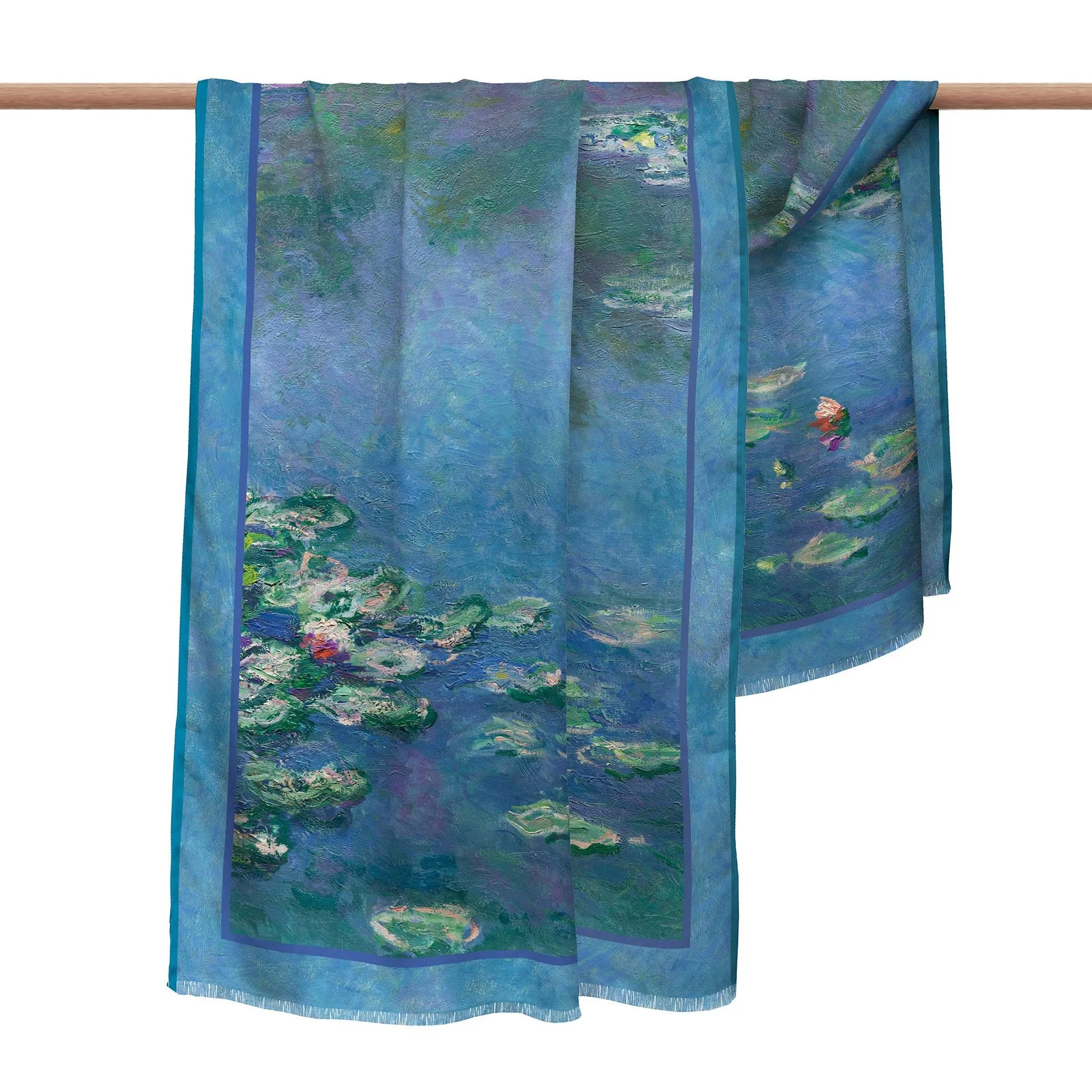 Monet Water Lilies Silk Blend Women's Fashion Shawl