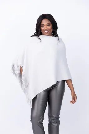 Nic   Zoe Metallic Go To Poncho in Grey Mist